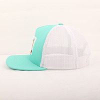 Casquettes de camionneur ODM en gros, personnalisées avec logo en patch tissé animalier, visière incurvée, pour hommes et femmes, décontractées, performantes, pour l'hiver, le voyage, la pêche, tendance