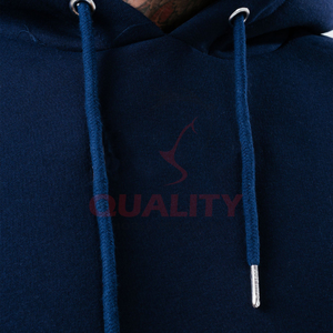 100% <b>Black</b> Cotton Pullover Hoodie for <b>Men</b> Solid Pattern Embroidered Plain Dyed Custom Print Thermal <b>Fleece</b> Sweatshirt for sale - Product Image 3