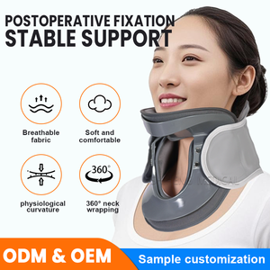 Penjepit leher kerah serviks plastik tiup, tinggi dapat diatur, peralatan rehabilitasi penjualan laris dengan pompa udara - Product Image 3