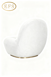 Chaise longue moderne et écologique, fauteuil d'appoint, tissu US/UK, cadre en bois de frêne, pour appartement, chambre à coucher, salon, salle à manger, hôtel - Product Image 4