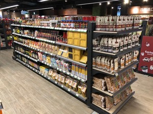 1810*900*450mm Double face Slatwall Panneau Gondole Rayonnage Supermarché Rack avec Simple Face Caractéristique - Product Image 3