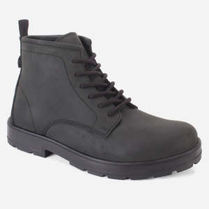 Botas de Tobillo de Cuero con Cordones SAMSO para Hombre de Unze London, con Función Antideslizante y Plantilla de Goma - Product Image 6
