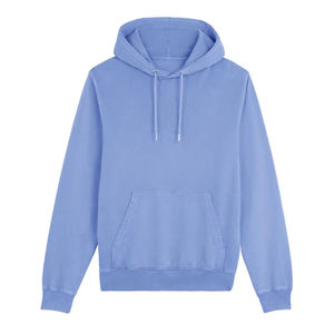 Vente en gros Sweatshirts à capuche unis pour hommes avec logo personnalisé Pulls à capuche en coton épais à épaules tombantes pour hommes - Product Image 5