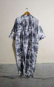 <span class=keywords><strong>Vestaglia</strong></span> da donna in cotone nero con stampa animalier Kimono verde <span class=keywords><strong>vestaglia</strong></span> per matrimoni estivi vacanze al mare e notti traspiranti - Product Image 2