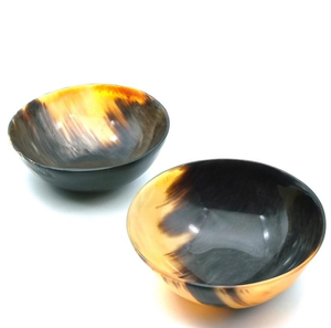 Bol à salade en corne fait à la main, fabricant en gros, nouveau design, finition artisanale, bol à salade en corne de buffle - Product Image 4