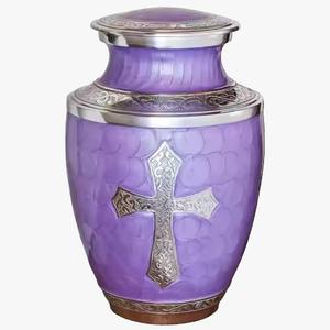 Urne funéraire en métal pour adultes en gros |   Urne funéraire blanche pour cendres humaines |   Capacité de 200 pouces cubes |   Direct d'usine - Product Image 3