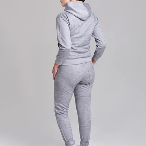 2025ชุดวอร์มสองชิ้นสำหรับผู้หญิงชุดวอร์มสองชิ้นสำหรับใส่วิ่งชุดกีฬาผ้าเฟรนช์เทอร์รี่ออกแบบได้ตามต้องการ - Product Image 5