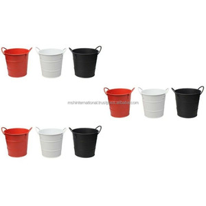 Seau Mini fer étain seau pour plante Pot de fleur coloré métal seau fleur planteur Pot mariage doux étain - Product Image 6