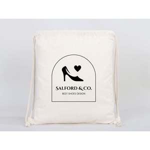 Custom Eco-Friendly Cotton <b>Drawstring</b> <b>Backpacks</b> Personalized Casual Style Promotional Bags with Logo Print Foldable Feature - Product Image 5