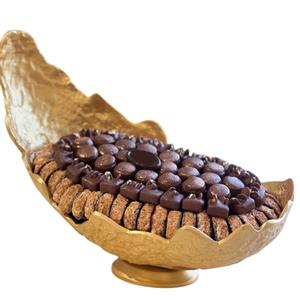 Fancy Design Home Decorative Table Chocolate Serving Bowl High Quality Metal Chocolate Bowl For <b>Eid</b> Weddings & Special Occasions - Product Image 1