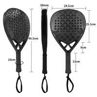 Raquette de padel professionnelle en carbone 3K 12K 18K |   Raquette de beach tennis au design personnalisé |   Raquettes d'entraînement durables haute performance de 16 mm