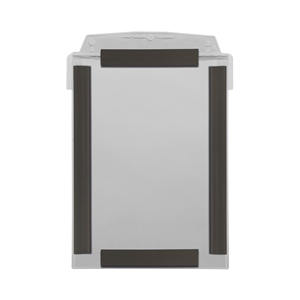Portadocumenti con flap protettivo, magnetico, DIN A4 verticale, grigio chiaro, 4 strisce magnetiche, 10 pz / confezione. - SD4M - Product Image 2