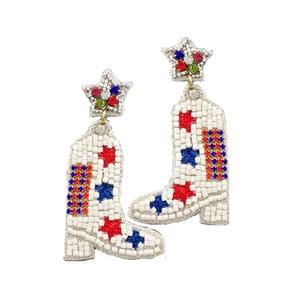 Joyería Artesanal Personalizable con Cuentas de Semillas Navideñas, Bordado, con Diseño de Logotipo, Accesorio de Moda - Product Image 3