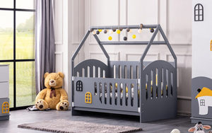 ชุดเฟอร์นิเจอร์ไม้จริงสไตล์โมเดิร์นมินิมอลรักษ์โลก สำหรับห้องเด็ก ห้องน้ำ ห้องนอน ห้องครัว ห้องรับประทานอาหาร และใช้ในซูเปอร์มาร์เก็ต - Product Image 4