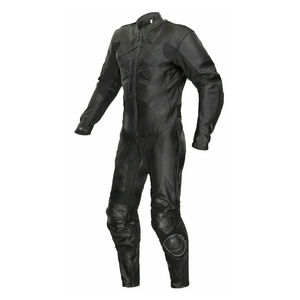 Combinaison de course pour moto robuste, fabriquée en cuir véritable de qualité supérieure avec coutures de sécurité renforcées et protections de genoux remplaçables - Product Image 4