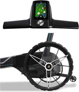 Chariot de golf électrique MGI Navigator Ai GPS+ avec batterie au lithium 36 trous, télécommande en aluminium, porte-boissons, porte-parapluie - Product Image 6