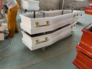 Ataúd de Madera Estándar de Estilo Europeo para Funerales y Cremaciones, Ecológico, Personalizable, de Madera Maciza - Product Image 3