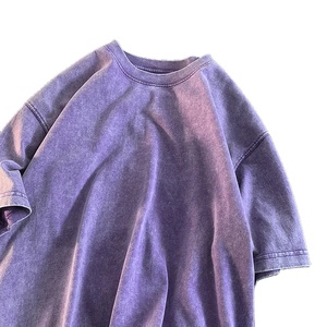 เสื้อยืดสตรีทแวร์เปล่าสำหรับผู้ชาย สไตล์วินเทจ ทรงโอเวอร์ไซส์ ไซส์พลัส ผ้าฝ้าย 100% ระบายอากาศได้ดี น้ำหนัก 220 กรัม - Product Image 4