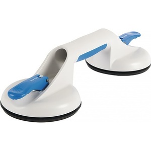 VERIBOR - Ventosa de succión con capacidad de carga de 50 kg, diámetro de cabezal de 120 mm, cabezales dobles de plástico para herramientas y accesorios de limpieza del hogar - Product Image 1