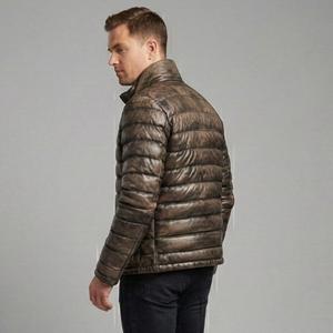 Chaqueta Acolchada de Lana para Hombre, Casual, Impermeable, Cortavientos, Transpirable, con Capucha, Aislante, para Invierno, Servicio OEM - Product Image 3