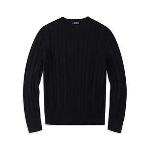 2025 New Custom Logo <b>Men</b> <b>Wool</b> Knit <b>Sweater</b> Casual Slim Fit Vintage Classic Style Classic Vintage Design Cable Knit <b>Sweater</b> - Product Image 4