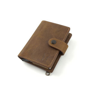 กระเป๋าสตางค์หนังแท้ที่ทันสมัยและสง่างามปรับแต่งได้พร้อมซิปในสีที่ต่างกัน-จากไก่งวง - Product Image 1