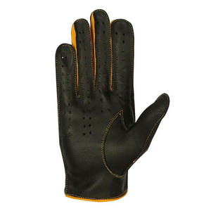 Gants en cuir de mouton véritable à la mode pour l'extérieur et les voyages Mitaines de conduite colorées de style uni - Product Image 5