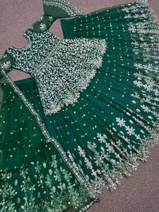 ชุดสูท Lehenga ลำดับปักสุทธิจากนักออกแบบล่าสุด - Product Image 2