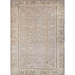 พรมขนสัตว์ถักมือสีน้ำตาลเบจวินเทจ รุ่น Pae-1439 สำหรับทางเข้าบ้าน ห้องนั่งเล่น ห้องนอนวัยรุ่น ลายเหรียญรูปสี่เหลี่ยมผืนผ้า - Product Image 1