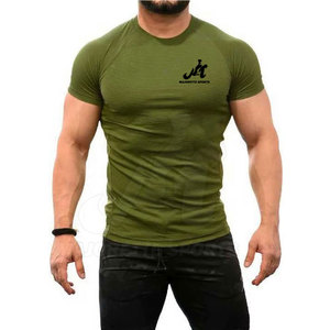 Lightweight Training <b>Men</b> Muscles Fit T <b>Shirts</b> With <b>Stretch</b> Fabric Quick Dry Performance For Fitness Exercise And Comfortable - Product Image 3