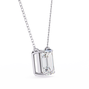 Magnifique pendentif pour femme en or 18 carats avec diamants de laboratoire et breloques en diamant - Product Image 3