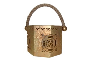 Lanternes de maison et de jardin composées d'acier inoxydable et de fer et de bois avec des supports et des supports de T-light dans les finitions multiples au besoin - Product Image 2