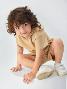 Ensemble de vêtements de sport décontractés à manches longues pour hommes adultes, tenue d'automne douce, haut et bas assortis confortables, respirant - Product Image 5