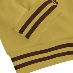 Iota Phi Theta 1963 Collegiate Varsity Jacket Letterman Brown Gold Greek Life Fraternity Apparel Ropa de estilo clásico - Product Image 5