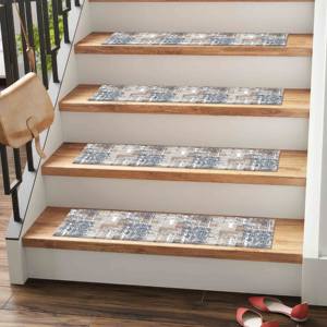 Alfombra Estampada en Tonos Suaves, Estilo Azteca, Abstracto, Moderno, Lavable a Máquina, Goblen - Product Image 3