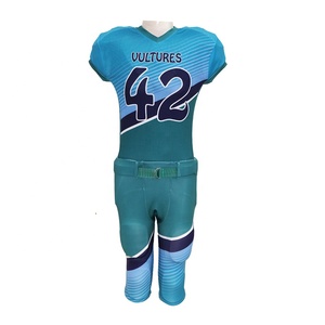 Servicio OEM Uniforme de Fútbol Americano Personalizado con Sublimación de Manga Corta - 100% Poliéster Personalizable a Bajo Precio - Product Image 3