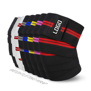 Néoprène d'haltérophilie de haute qualité unisexe avec logo personnalisé enveloppes de genou d'haltérophilie de couleur personnalisée pour une utilisation sécuritaire de remise en forme - Product Image 2