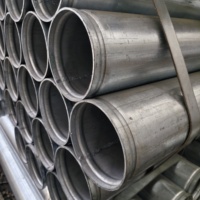 Tuyau en acier galvanisé prélaqué anti-corrosion pour rampes de passerelles extérieures Q195 Q235 Q345 ASTM GB EN BS Diamètre extérieur personnalisé Coupe sur mesure