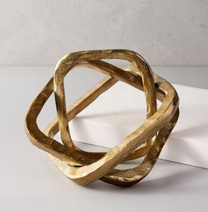 Sculpture moderne en aluminium artisanale écologique en métal pour la décoration de table pour le salon, le bureau et les accessoires modernes faits à la main - Product Image 5