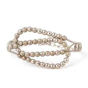 925 Sterling Silver Dorika Ball <b>Beaded</b> <b>Bracelet</b> Vintage Ethnic <b>Charm</b> for Wedding Anniversary Party Gift - Product Image 2