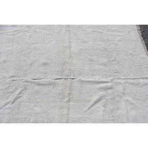 Turkish Vintage Rug, 4.6x6 ft Area Rug, White <b>Brown</b> Solid Rug - Product Image 5