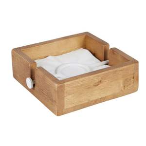 Bon prix porte-serviettes en bois naturel pour vaisselle restaurant et ustensiles de cuisine articles fabriqués à la main du Vietnam en gros - Product Image 3