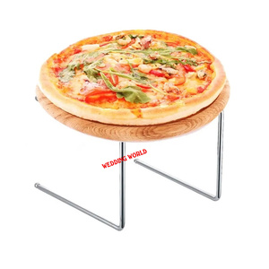 Support à pizza en métal de table forme ronde support à pizza design fait à la main couleur personnalisée support à pizza en métal fantaisie - Product Image 6