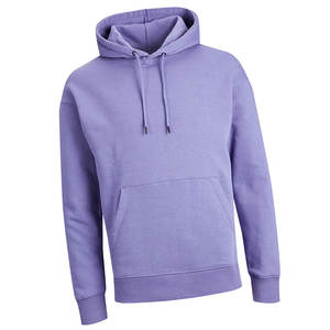 Sweat à capuche violet lavande pour homme et femme, 100% coton molletonné, sweat-shirt doux à enfiler, nouveau logo personnalisé OEM, streetwear d'hiver - Product Image 2