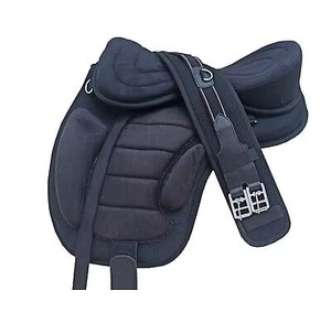 Selle de cheval western robuste siège profond arbre renforcé en bois larges étriers en cuir véritable personnalisable pour le travail au ranch - Product Image 2
