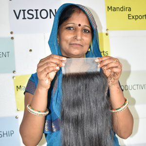 100% vendeur brut-fourni cuticule alignée droite soyeuse indienne vierge extensions de cheveux pas cher 5*5 fermeture Style de vague naturelle - Product Image 2