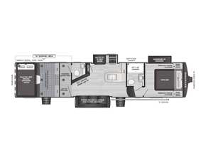 Nouvelles caravanes de voyage Keystone C-a-r-b-o-n 368 2026, adaptées à la vente en gros - Product Image 2