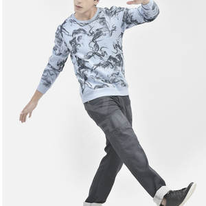 Sudadera de Cuello Redondo para Hombre, Invierno, Estilo Casual, Impresión Digital, Personalizada OEM, Mezcla de Poliéster/Algodón, Impermeable y Transpirable - Product Image 5