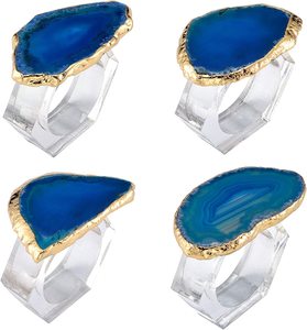 Anneau de serviette en macramé de Style classique mariage fait à la main porte-serviettes en acrylique accessoires de décoration de Table porte-mouchoirs - Product Image 6