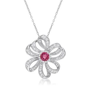 Sunray With Blue Pear Lab Grown Diamond 925 Silver Plated Pendant Cuban Link <b>Chain</b> Necklace Hip Hop <b>Iced</b> Gift Women - Product Image 3
